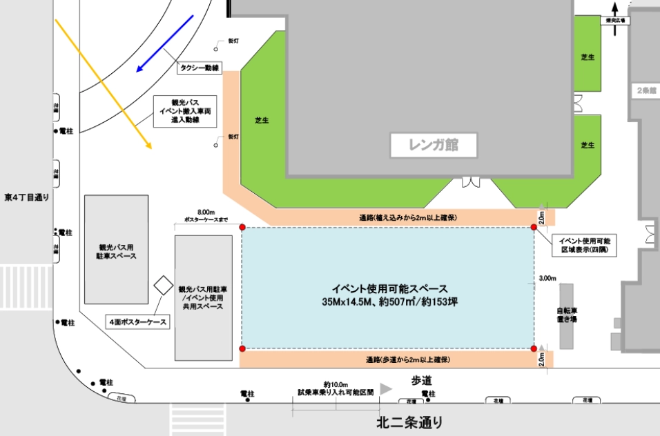 サッポロファクトリー西広場 平面図