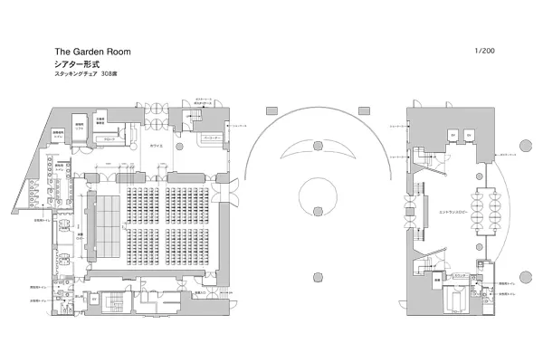 Tht Garden Roomシアター形式図